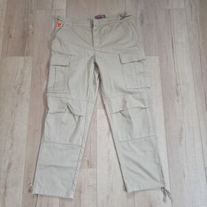 Empyre Pants Men's 30 Brown Brown Cargo Military Surplus Baggy Skater Adjustable